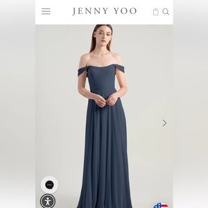 JENNY YOO dress. Style: Valence, Color: Evening blue